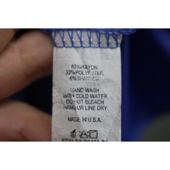 Hawthorn Wrap Belted A-Line Midi Dress-Lined-Size Small-3/4 Sleeves - Picture 7 of 10